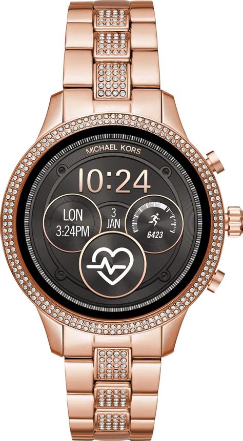 michael kors damen smartwatch mit edelstahl armband mkt5044|Women's Smartwatches & Bands .